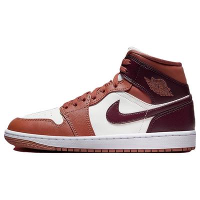 Air 1 Mid Dusty Peach Damen Sneaker Orange Nacht-Kastanienbraun Sail BQ6472-200