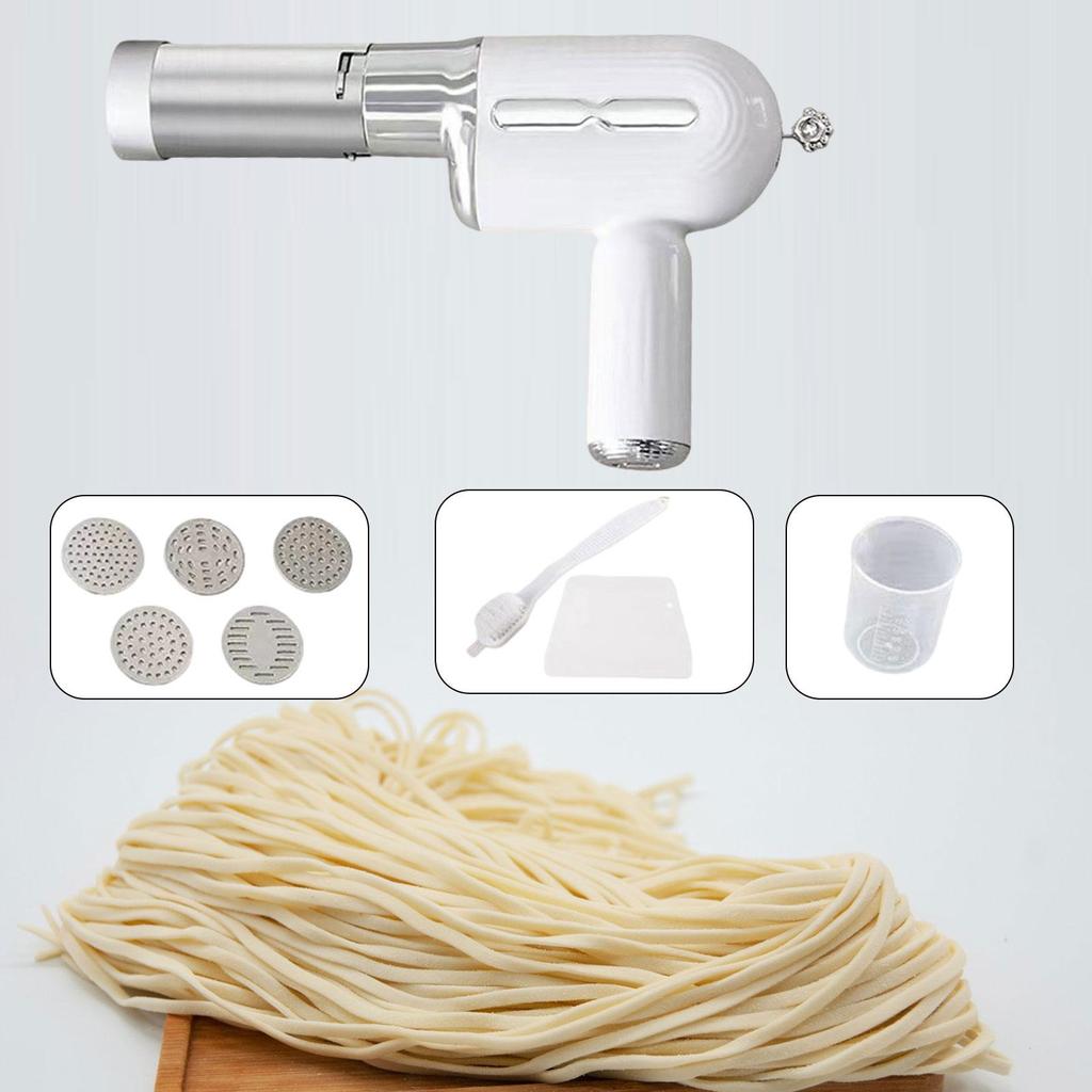 Handheld Electric Pasta Maker Noodle Press Machine Dough Press Noodle Machine Portable Noodle Make for Household Kitchen Home