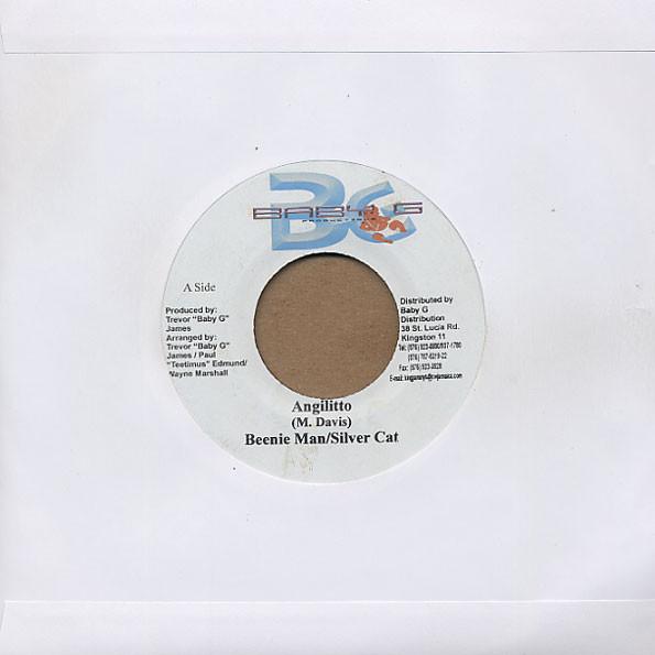 

7inch Record BEENIE MAN / SILVER CAT - Angilitto NONE Baby G Producti 2004 Jamaica Reggae, Ska & Dub Used