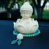 Chinese Style Lotus Tathagata Buddha Statue Cute Coconut Figurine Buddha Ornaments  Home Desktop