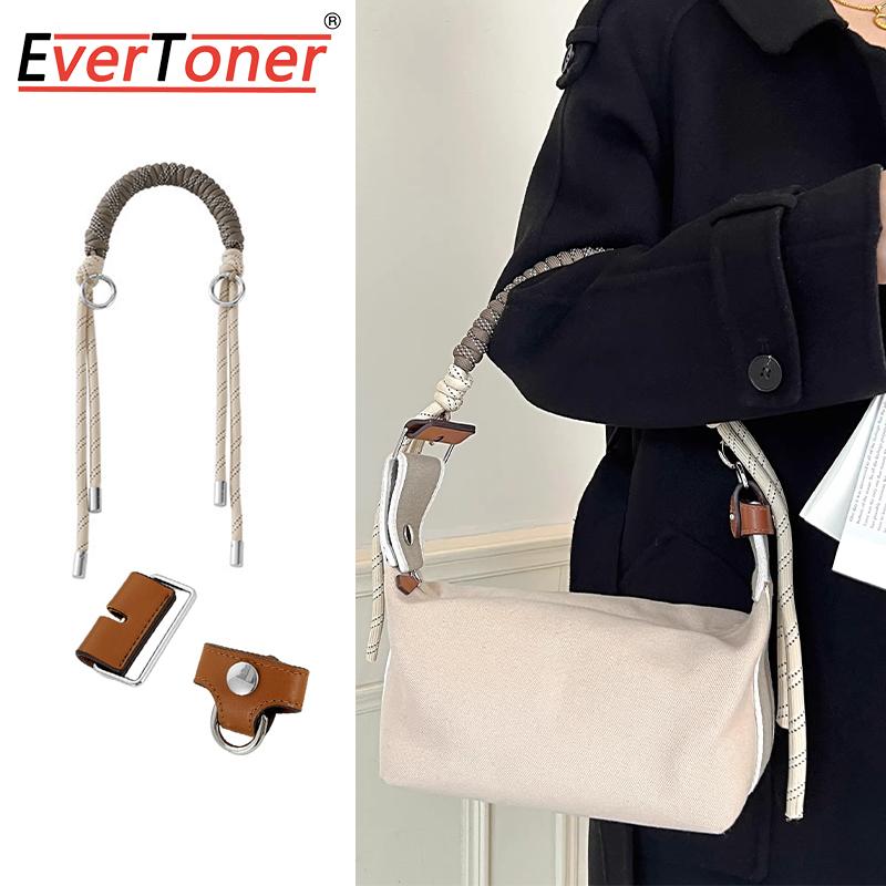 EverToner Fashion Handmade Woven Handbags Strap for H lunch box bag modified buckle/inner liner Universal Bag Parts Accessories