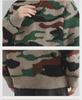 Herren Amerikanischer Retro Camouflage Locker Lässiger Rundhals-Pullover