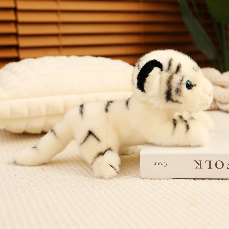 Simulation Baby Get Down Tiger Plush Toy Stuffed Soft Wild Animal Forest Tiger Pillow Dolls for Kids Boys Birthday Gift Valentin