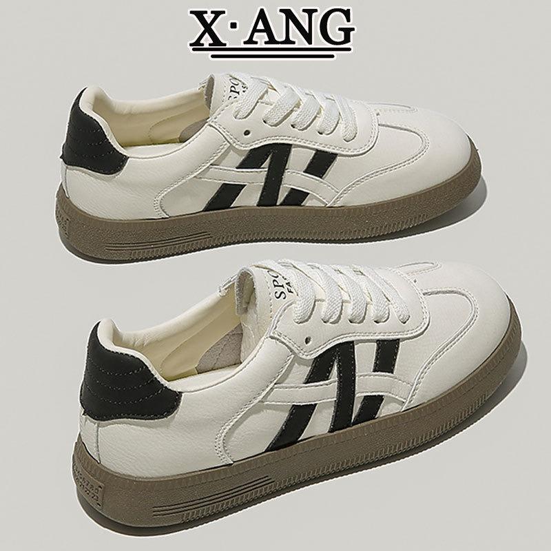 Leather women's soft-soled lightweight white shoes children's autumn new casual sports shoes