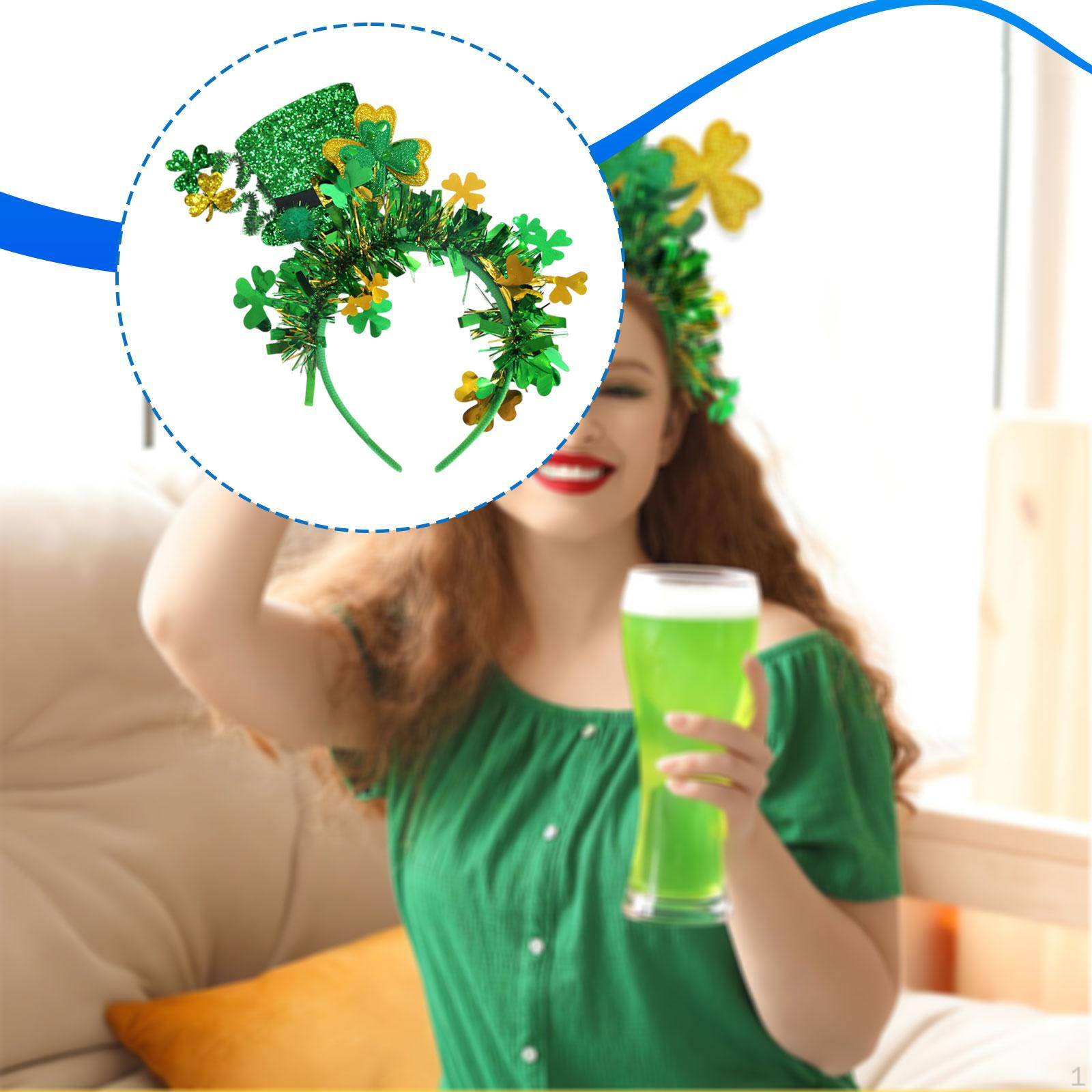 

s Day Headband Irish Themed Lightweight Party Decor Favors Style C