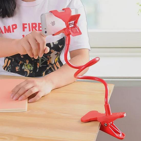 Flexible Bed & Desktop Mobile Phone Stand for TV Watching & Live Streams