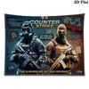 csgo Wall Tapestry Aesthetic Wall Hanging Printed Fabric Blanket Decorative Tapestries for Bedroom Living Room Home Decor