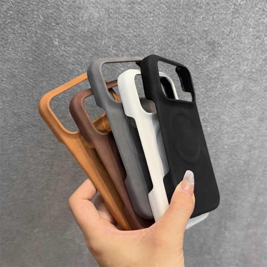 Suede Magnetic Hard Shell Case for iPhone 17 Pro Max