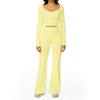 JYL Quick Dry Brushed Yoga Set Hollow Back High Waist Outfit