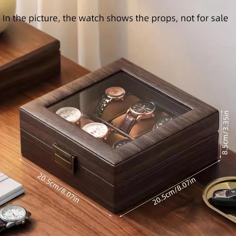 

Dust-proof Watch Collection Storage Box, Outdoor PU Leather Print Storage Display Box, Ideal choice for Gifts