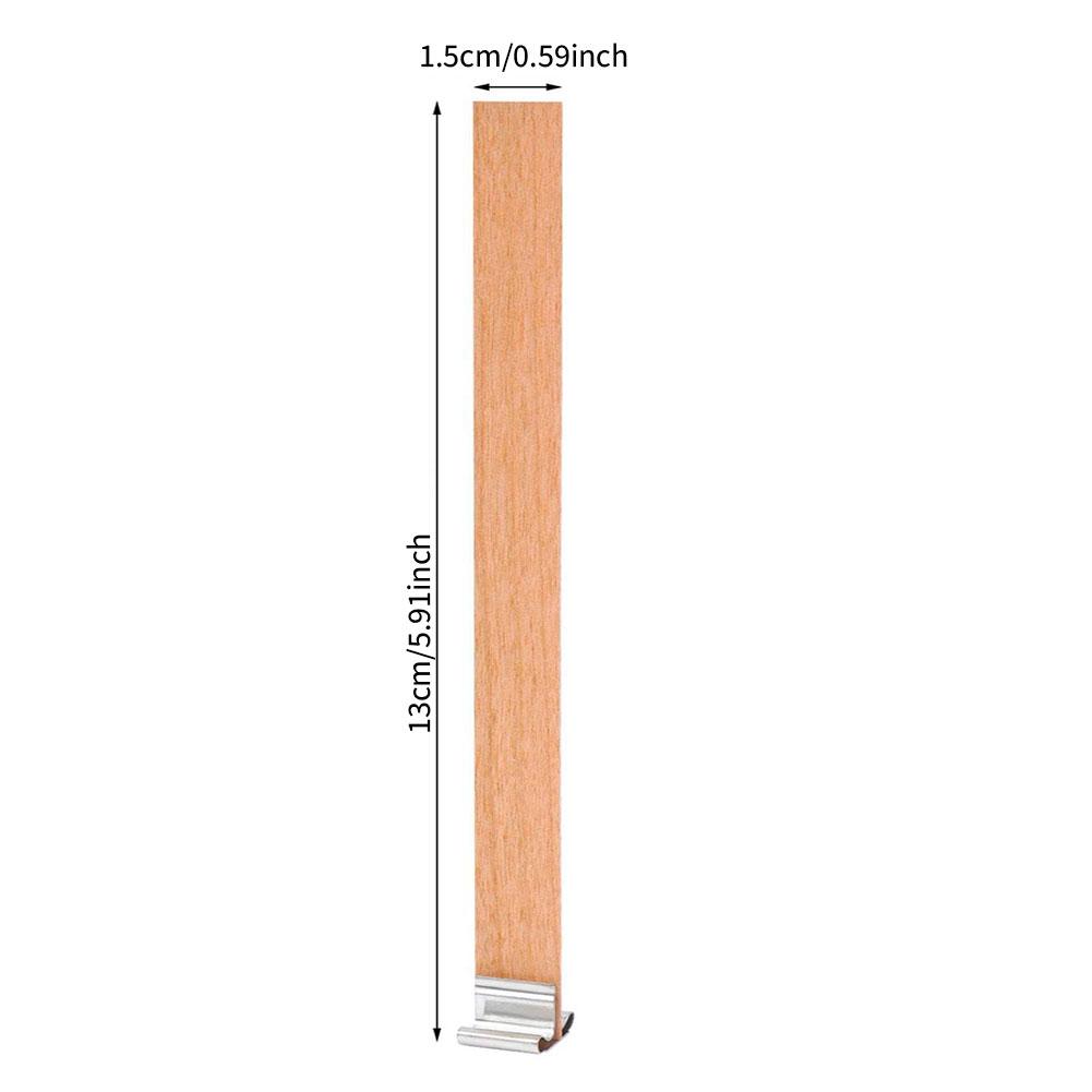 

Деревянный фитиль для свечей своими руками, набор для изготовления парафиновых банок для свечей, бездымный фитиль для сжигания пчелиного воска, принадлежности для изготовления сердечников свечей 15mm*130mm*0.5mm