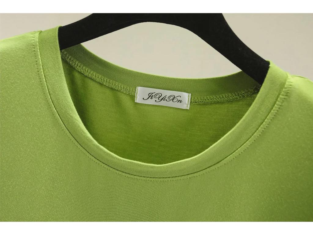 Women's Slim Fit Summer Ice Silk Short Sleeve Top