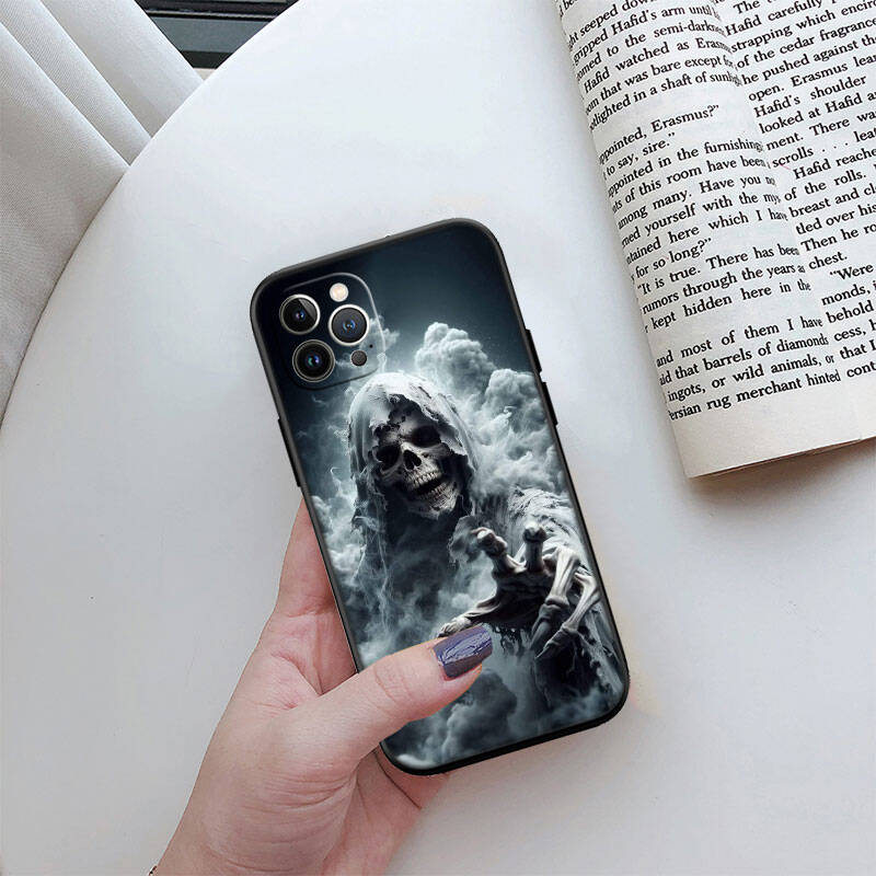 MH66 Grim Reaper Skeleton Skull Phone Shell Case for Redmi Note 8 9 10 11 11S 10C 10X 10A 10T 9A 9C 9T 9S 8T Pro Max Plus Prime