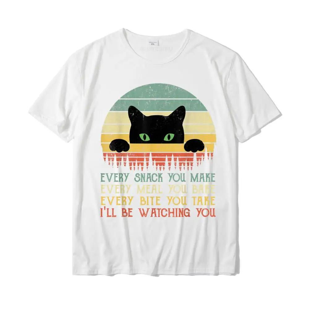 Jeder Snack, den du machst Katze Lustige Katzenmama Katzenmama Katzenpapa T-Shirt T-Shirts für Frauen Benutzerdefiniertes T-Shirt Rife Gedruckte Persönlichkeit