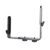 L-Shaped Dual Hot Shoe Speedlight Stand Aluminum Zinc Zinc Alloy Flash Light Bracket  Photo Studio