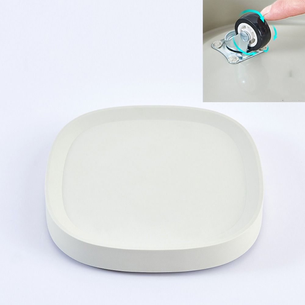 Square Flower Pot Mobile Tray Heavy Duty Movable Plant Stand  For Home Garden Outdoor
