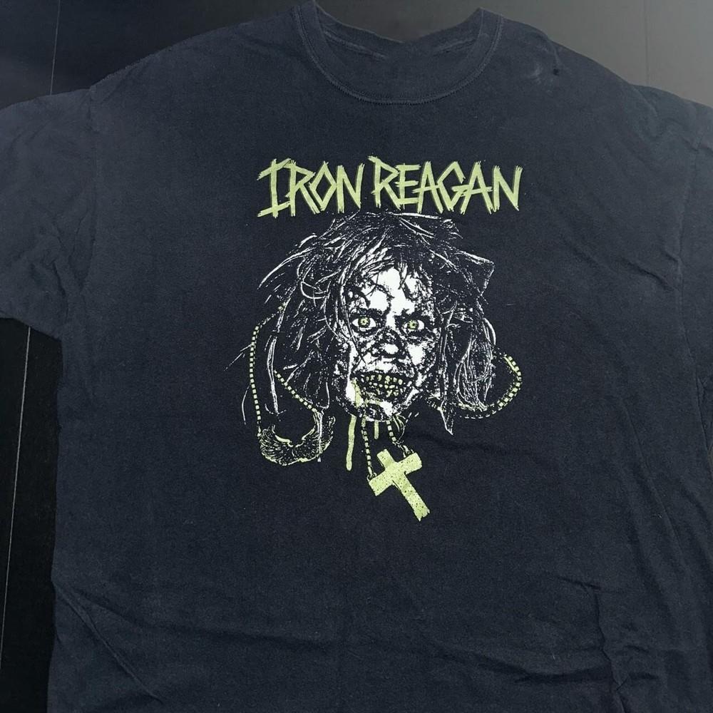 Iron Reagan Band Black Full Size Heavy Cotton T Shirt Unisex BL663