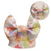 Women Japanese Belt Pre-Tied Bow Kimono Robe Obi Strap Yellow Kids