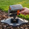 16-Nozzle Oscillating Sprinkler Adjustable Spray Mist Sprinkler 360-Degree Automatic Rocking Sprinkler for Garden Backyard Lawn Irrigation