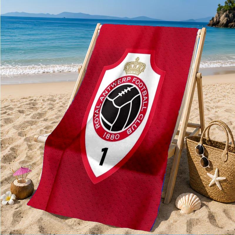 Royal Antwerp Fc Crest Beach Towel, Quick-drying, Easy to Care for, Suitable for Both Fitness and Beach Vacations,Sports Essential