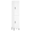 VidaXL Buffet haut Blanc 34,5x34x180 cm Bois d'ingénierie 3200137