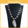 Shell Necklace With Natural Pearl And Handknotted Design For Fashion Casual Wear