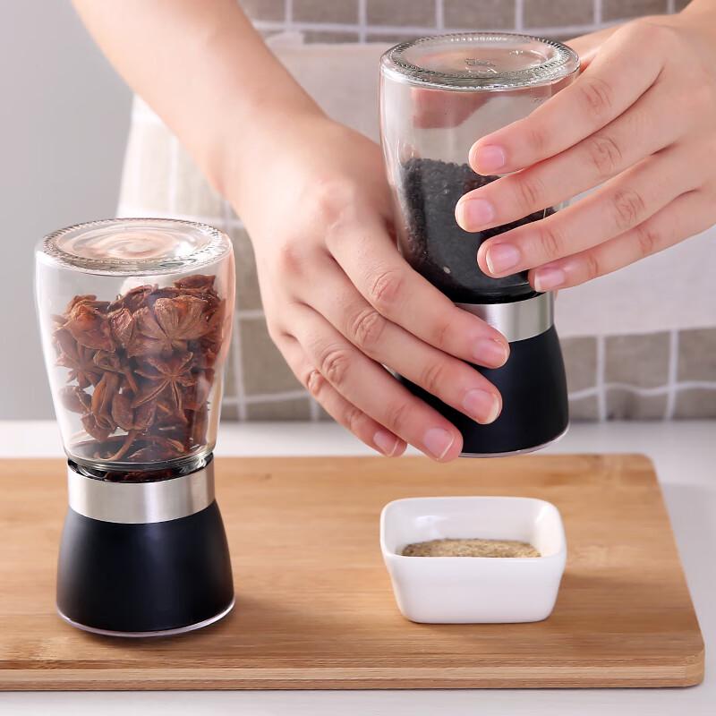 Manual Glass Pepper and Spice Grinder