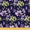 Outdoor Dekostoffe Oxford - Motiv Lilane Blumen I Dr066