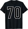 Seventy Number 70 Graphic Black T-shirt