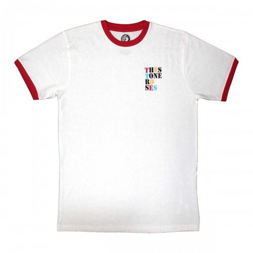 The Stone Roses Unisex Adult Text Ringer T-Shirt