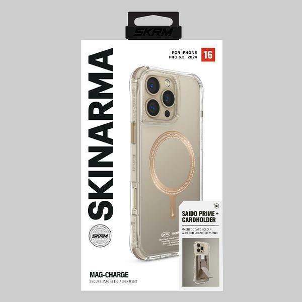 Skinarma Etui Saido Iphone 16 Pro 6.3   Magnetic Charging Szampański/Champagne
