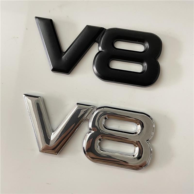 Toyota V8 3D Metal Emblem Car Body Sticker