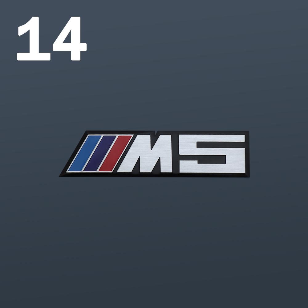 Auto Decoration Stickers 3D Aluminum Car Body Tail Trunk Badge Decals For BMW M Performance M3 M5 Motor Sport Emblem Accessories