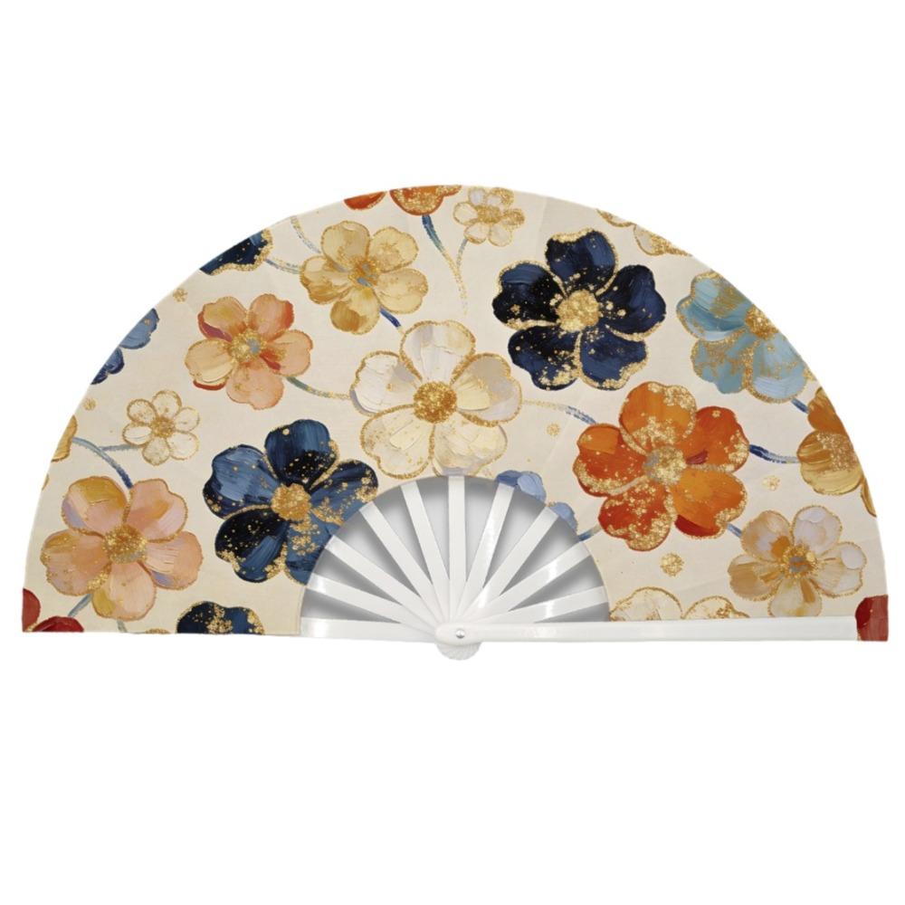 Handmade Portable Folding Fan Decorative Retro Handheld Fan Hanfu Accessories