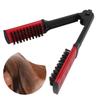 Straightening Comb Static Free Hollow Breathable Heat Resistant Black Red Double Sided Hair Brush Straightener for Home