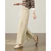 TERRE BLEUE Women's Loose Casual Straight-Leg Pants