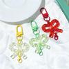 Transparent Acrylic Bow Keyring for Girls' Bags - DIY Pendant Accessory Small Gift