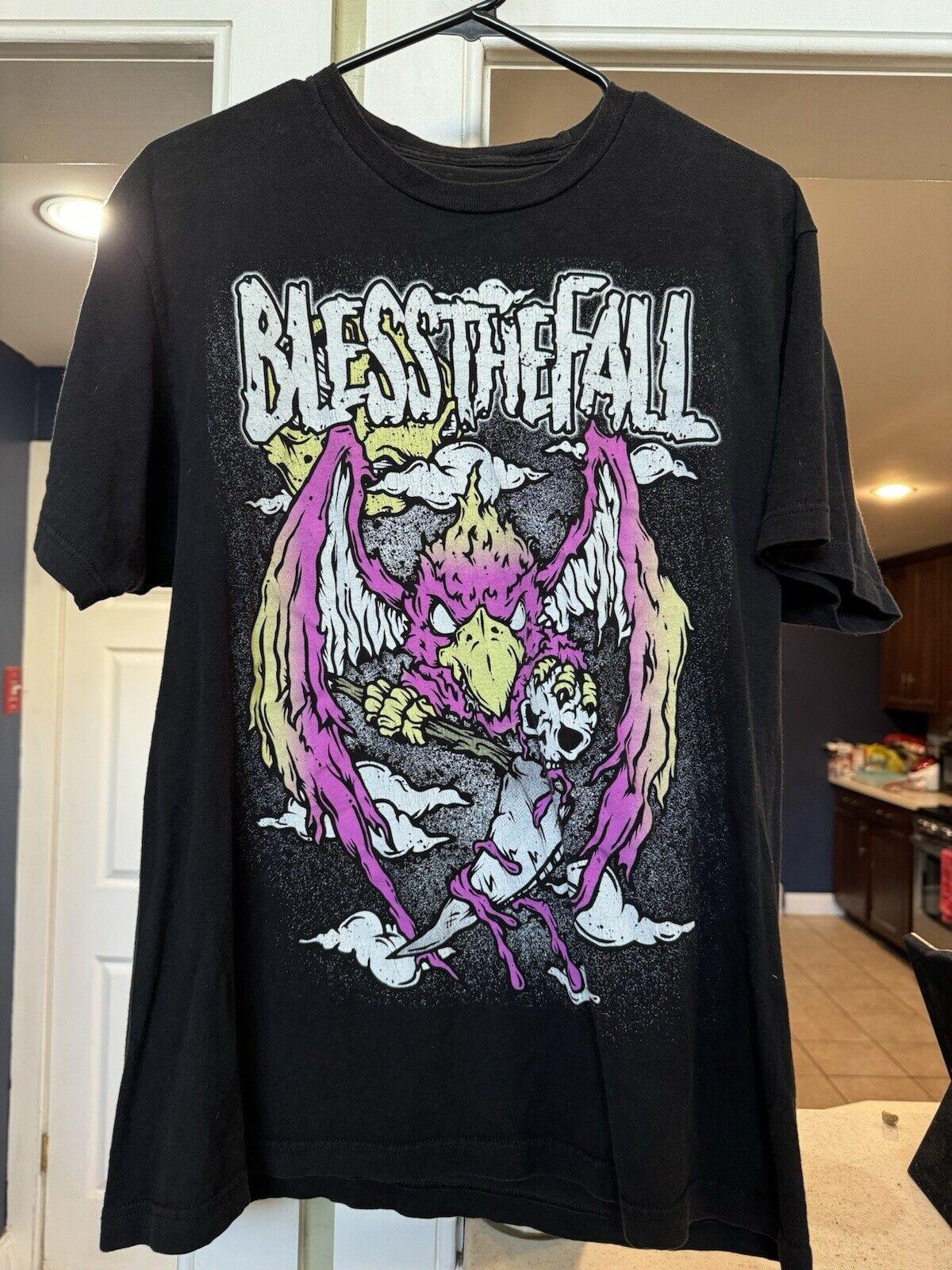 Blessthefall Pink Bird Skull Black All Size Gift For Fan Shirt S