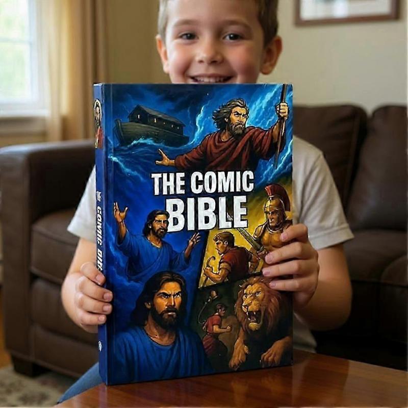 The Comic Bible for All Ages Full-Color Inner Page Printing Illustrated Bible Comic Book for All Ages Christmas Gifts