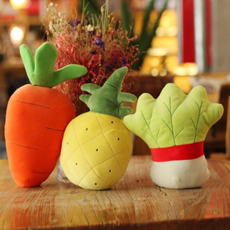 Simulated vegetables and fruits plush toys small doll machine doll wedding throwing gifts rag doll doll