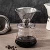 Stainless Steel Pour Over Coffee Filter Ultra Fine Mesh Space Saving Reusable Dripper for Office Staff Coffee Making
