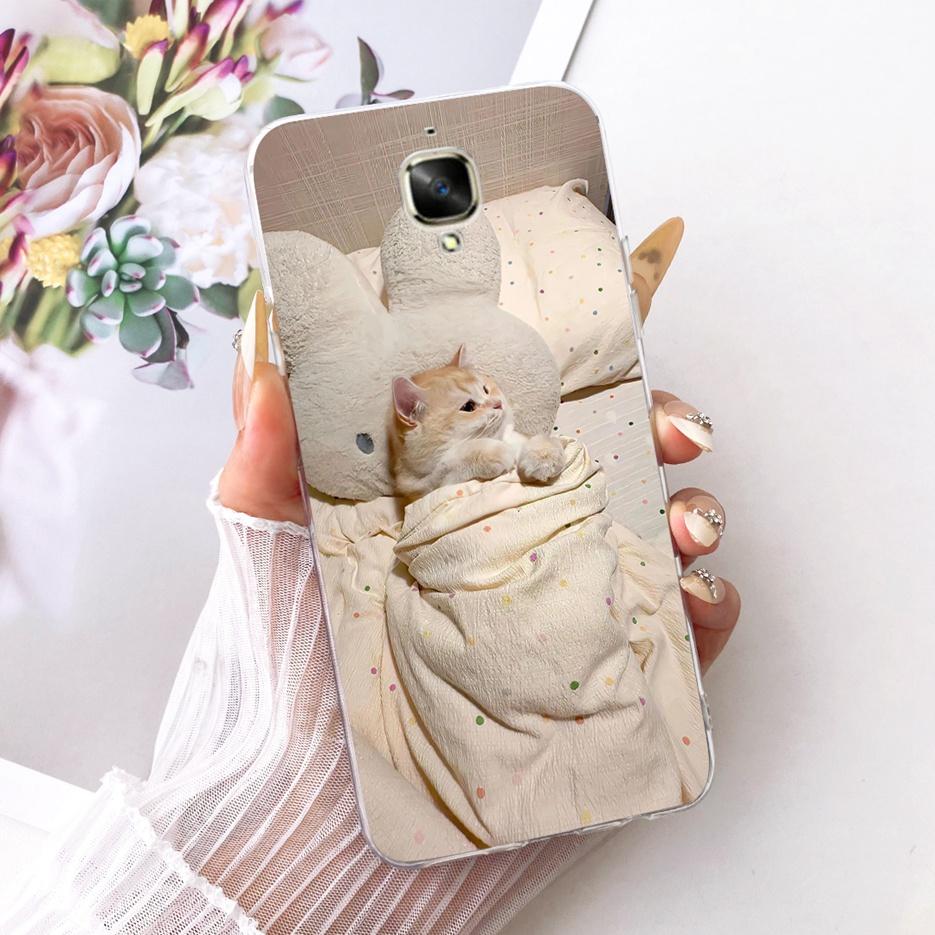 For Oneplus 3 Case A3000 Luxury Butterfly Tree Painted Cover 5.5'' Soft Silicone Phone Case For One plus 3 1+3 Oneplus3 4G Shell