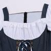 Women's Short Sleeve Tie-Back Costume Dress for Themed Parties