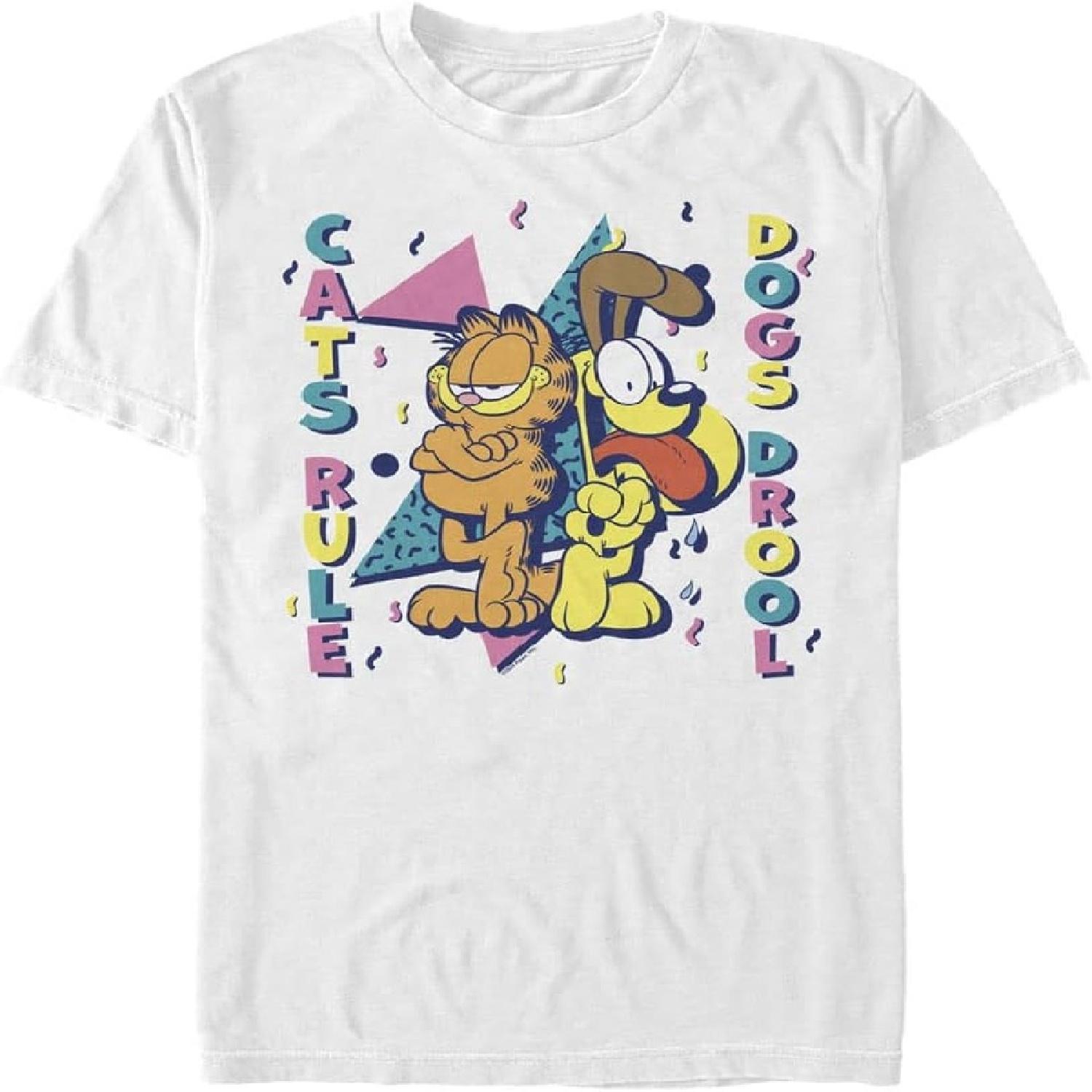Nickelodeon Big & Tall Garfield Cats Rule Men s Tops Short Sleeve Tee Shirt S