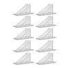 10 Pack Metal Roofs Snow Guards with Sealing Washers Screws Roof Snow Stops for RV Trailer