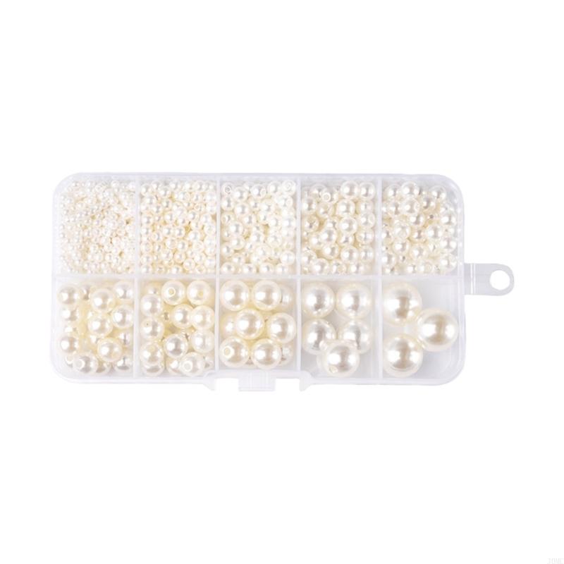 Multipurpose Plastic Pearls Set For Hair Jewelry Designs And Crafting Supplies J0MC