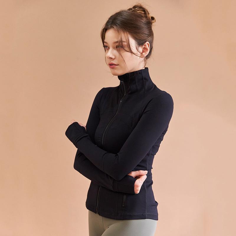 Women's Slim Fit Sports Jacket - Elastic, Zipper, Long Sleeve - Ideal for Running & Yoga (Spring 2020 Collection)