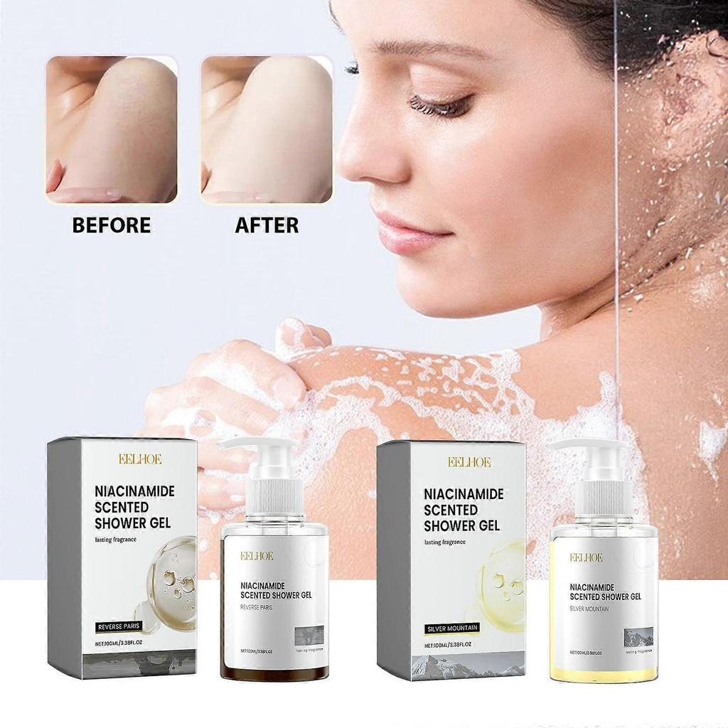 Eelhoe Niacinamide Scented Body Wash (Silver Mountain Spring) Cleanses The Body, Brighens The Skin Tone, Refines Pores, And Moisturizes And Repairs