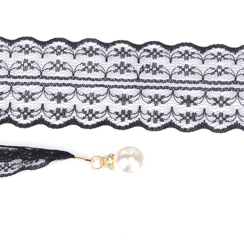 Sweet Decorative Lace Waist Belts Pearl Pendant Clothing Accessories Chain Belt Elegant Dress Waist Chain For Women