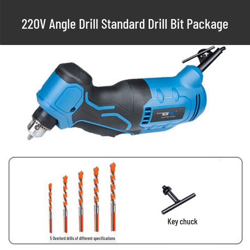 Multi-Functional 90° Angle Brushless Handheld Electric Drill & Right Angle Screwdriver